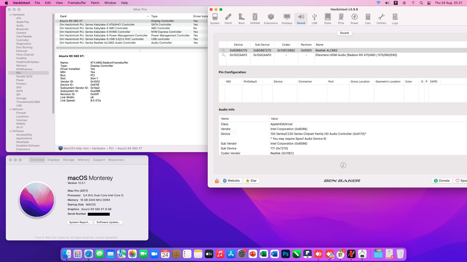 EFI H110 Hackintosh Intel i3-7100T Monterey 12.0.1 OC - Gambar 4