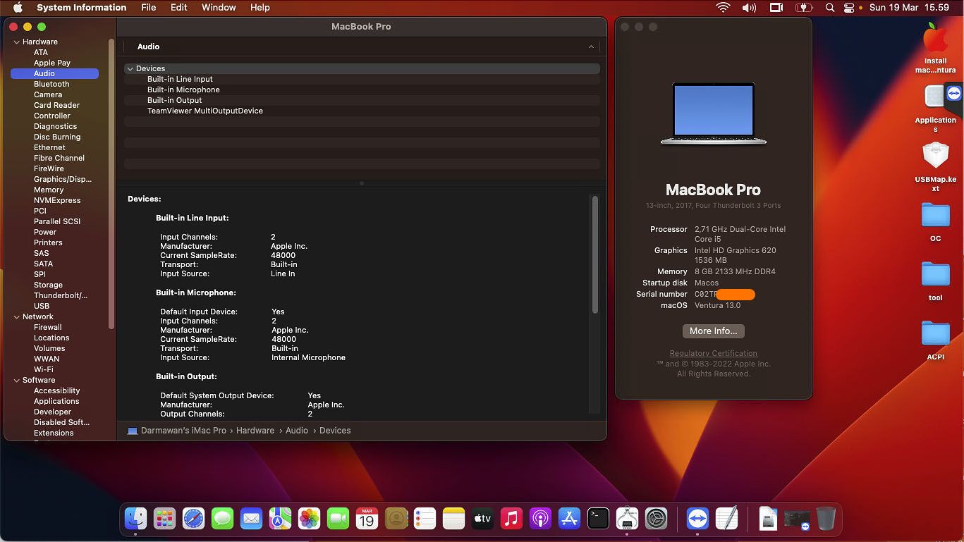 EFI HP EliteBook 820 G4 Opencore Ventura 13 - Gambar 16