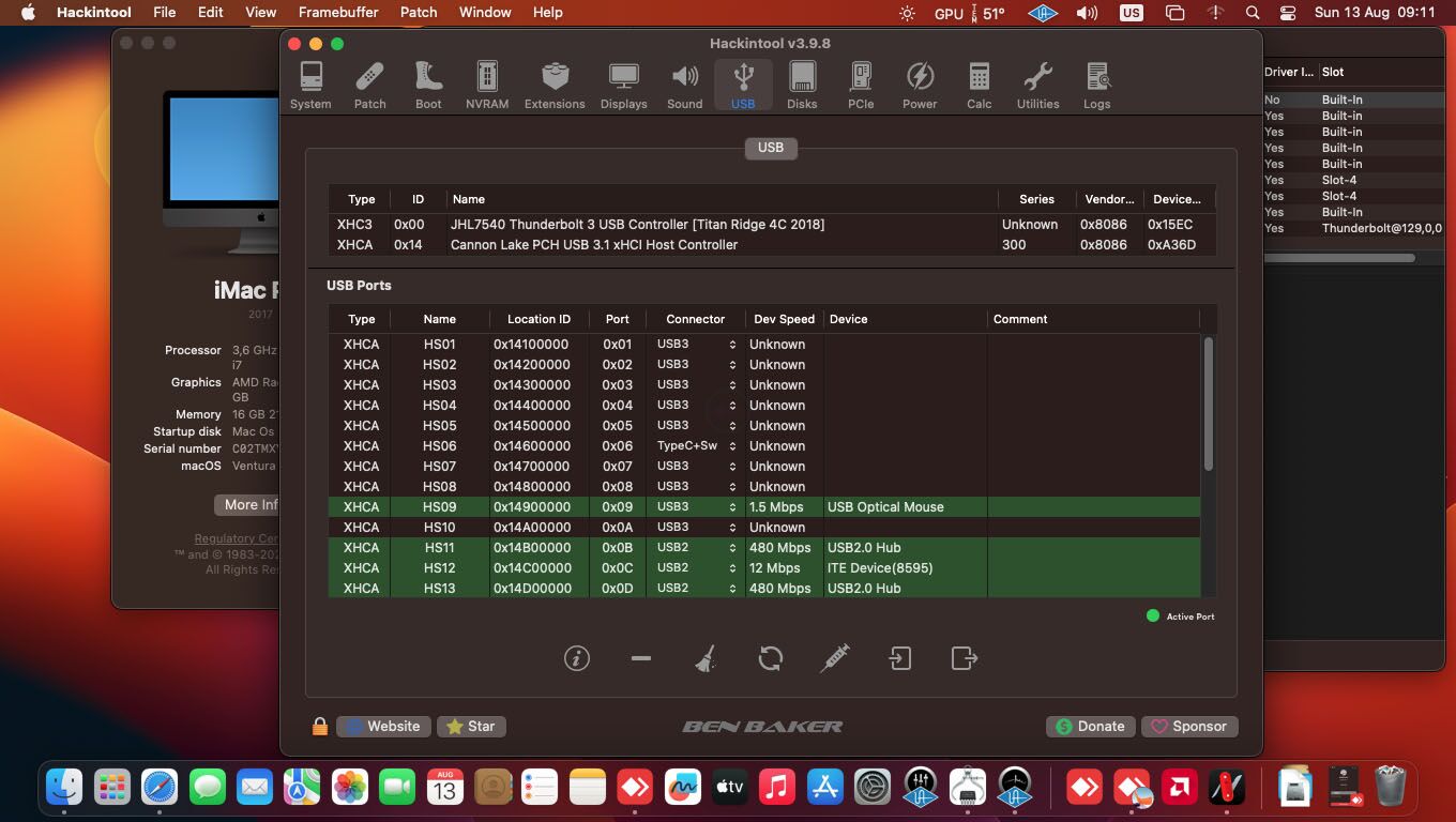 EFI GIGABYTE Z390 Hackintosh Intel i7 9700K Ventura 13.3.1 OC - Gambar 2