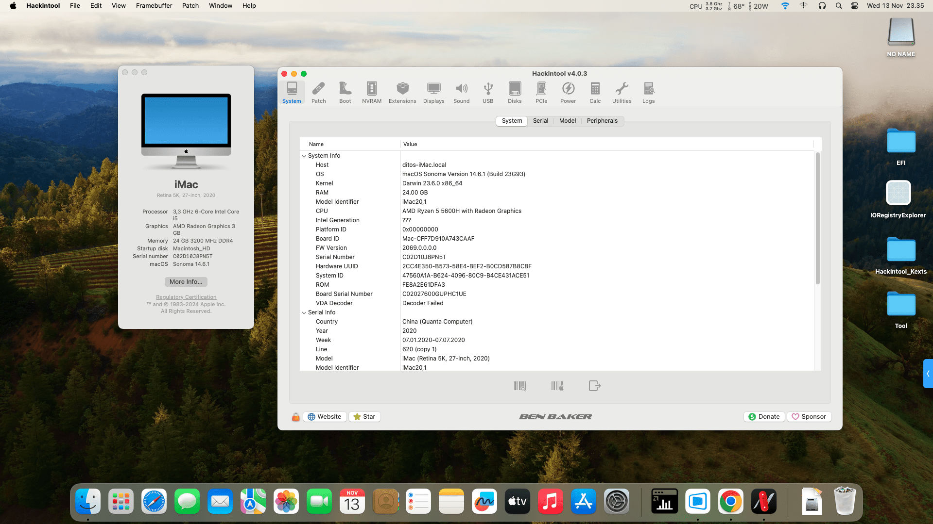 EFI Beelink SER5 hackintosh - Gambar 8