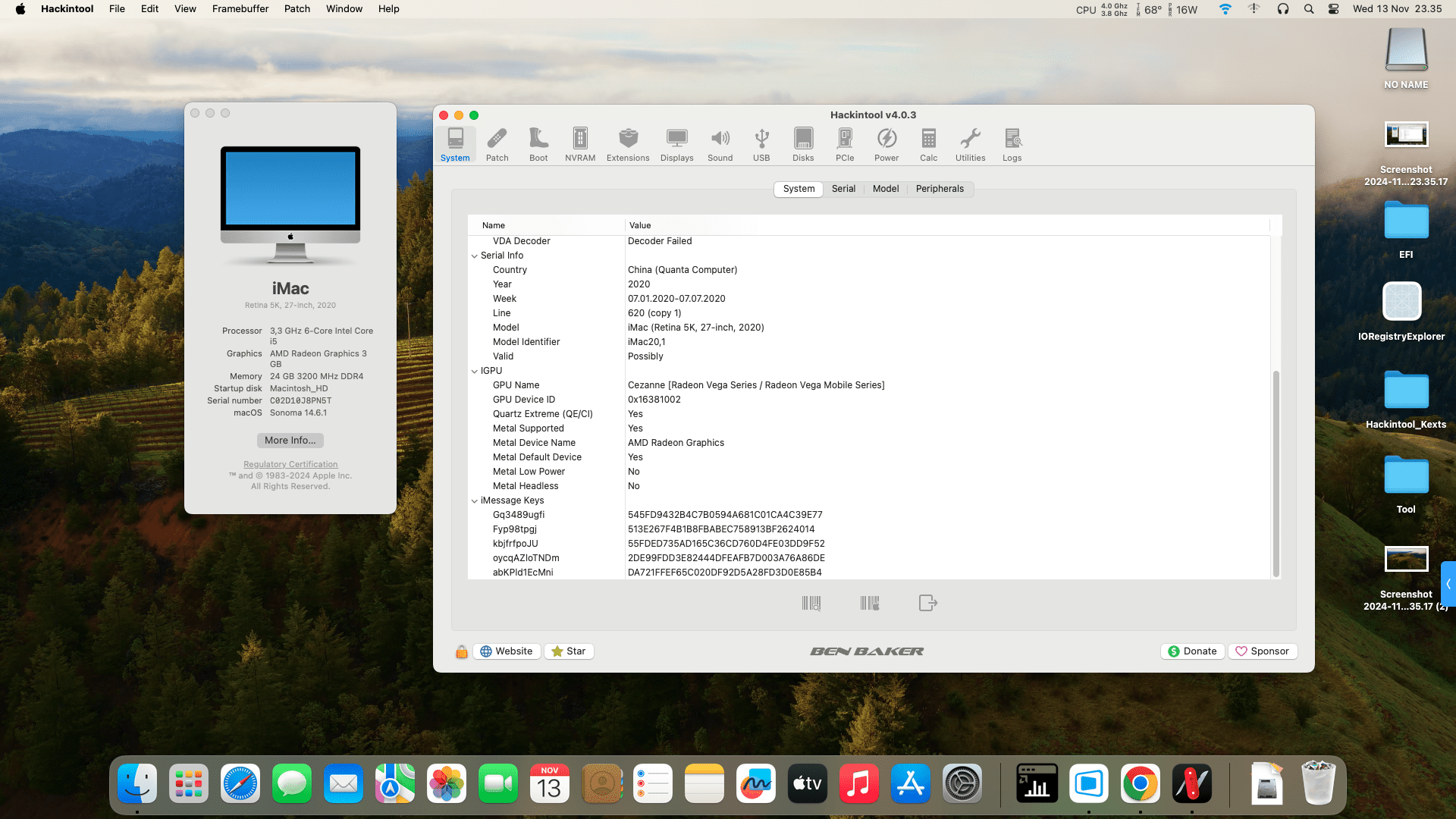 EFI Beelink SER5 hackintosh - Gambar 3