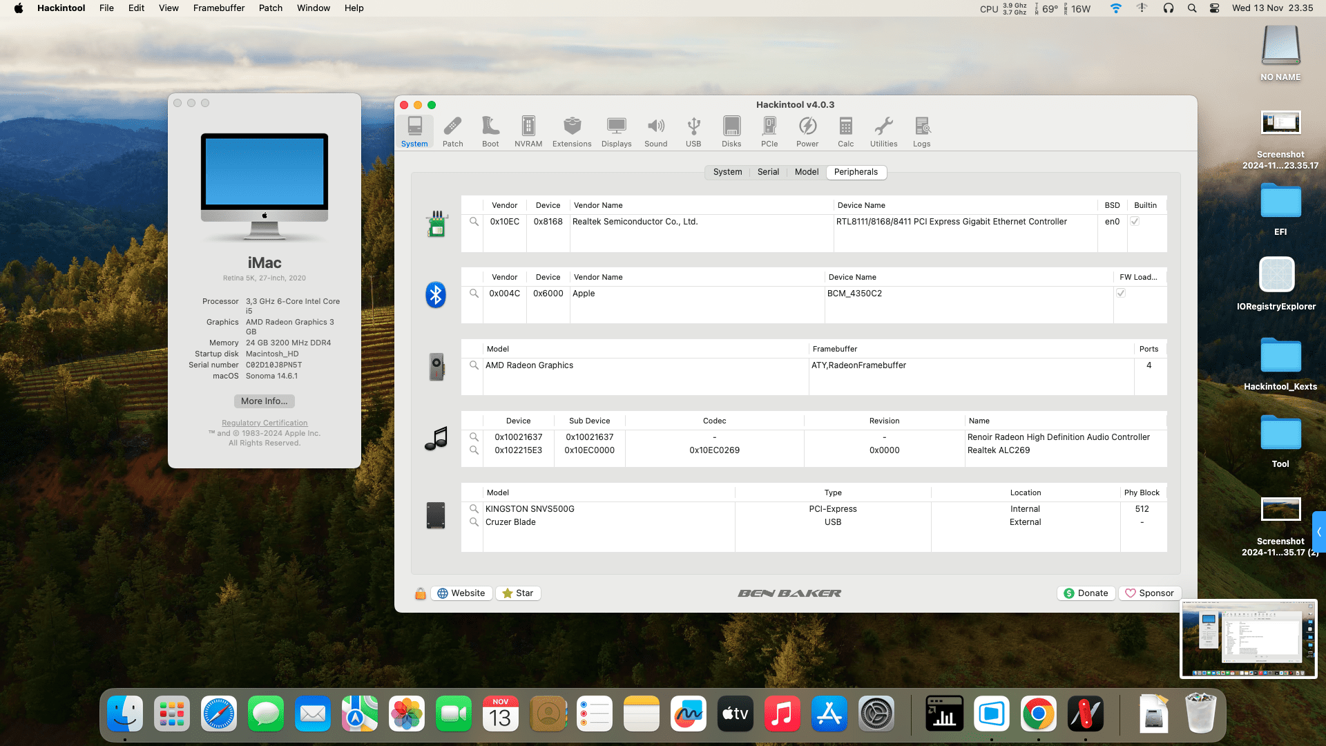 EFI Beelink SER5 hackintosh