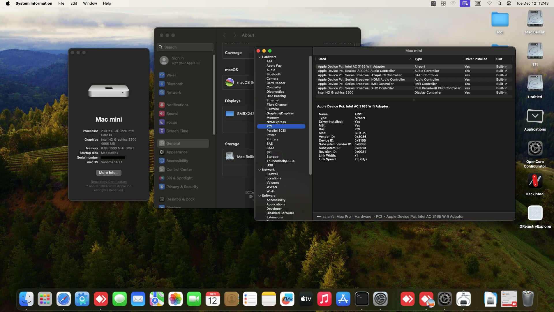 EFI Beelink Mini Pc Hackintosh i3 5005U Sonoma 14.1.1 OC - Gambar 2